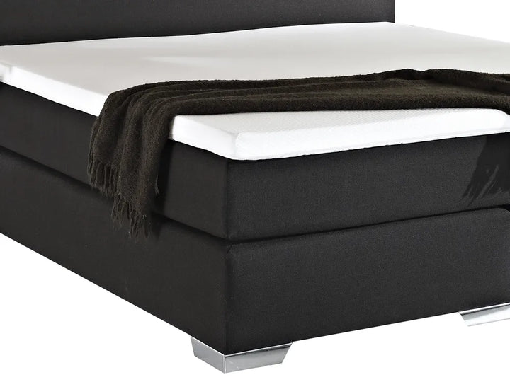 Divan Bed Fabric 180 x 200 cm (EU Super King) Black Ardin