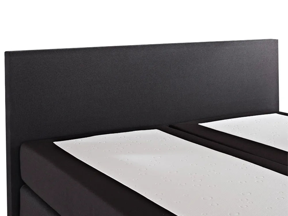 Divan Bed Fabric 180 x 200 cm (EU Super King) Black Ardin