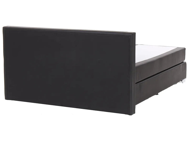 Divan Bed Fabric 180 x 200 cm (EU Super King) Black Ardin