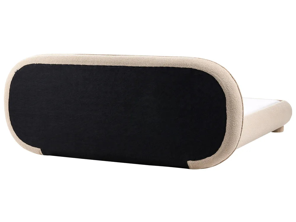 Black and beige eye mask on a white background