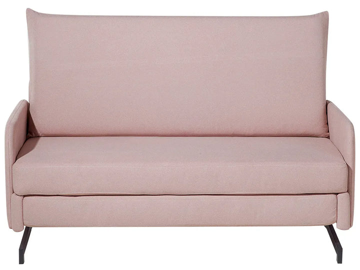 Pink sofa bed on a white background