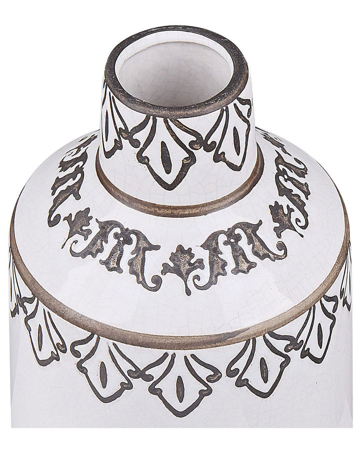 Amisos Flower Vase Stoneware 25 cm White