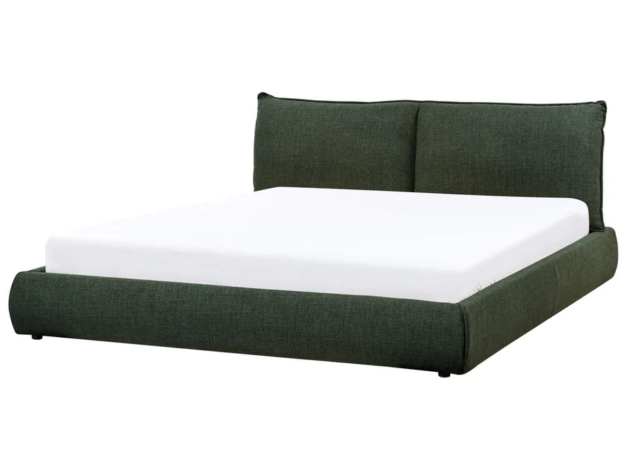 Dark green fabric waterbed 180x200 cm Super King