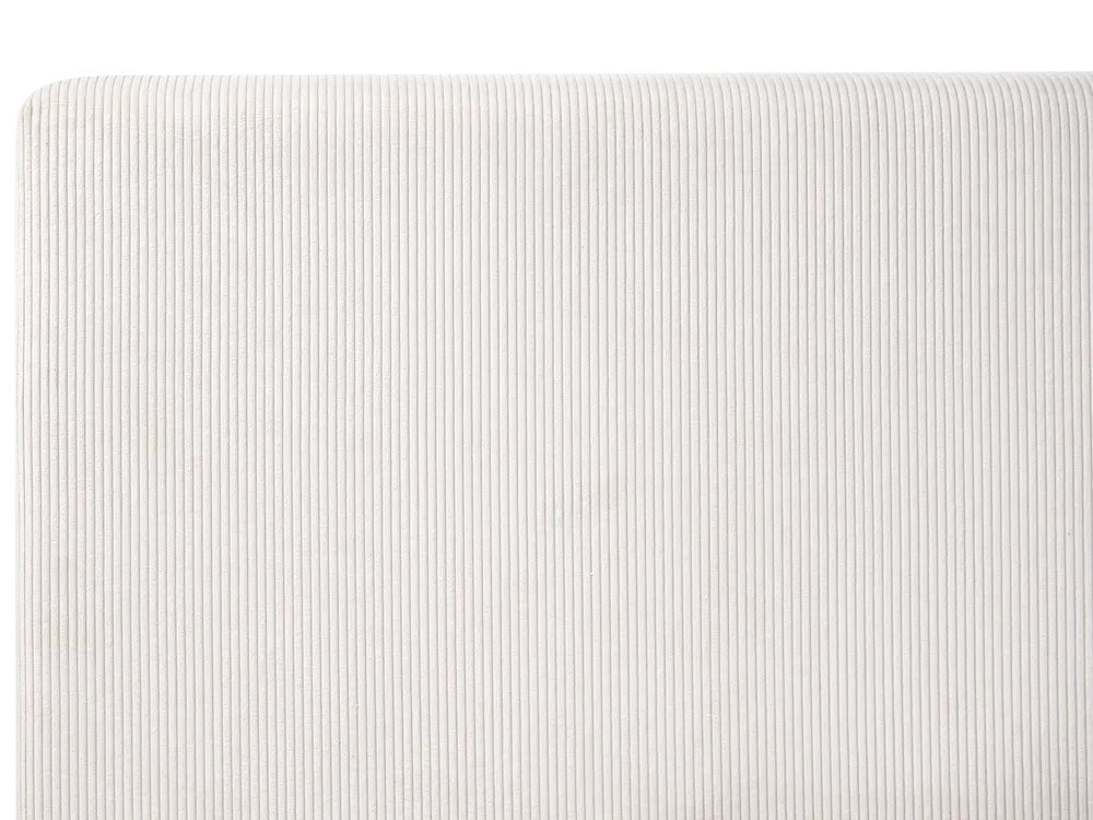 Ottoman Bed Corduroy 160 x 200 cm (EU King Size) Light Beige Corsi