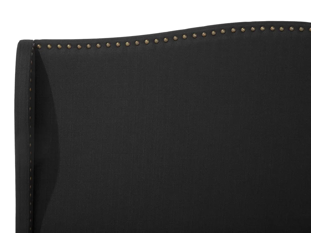 Bed Fabric 180 x 200 cm (EU Super King) Black Anspach
