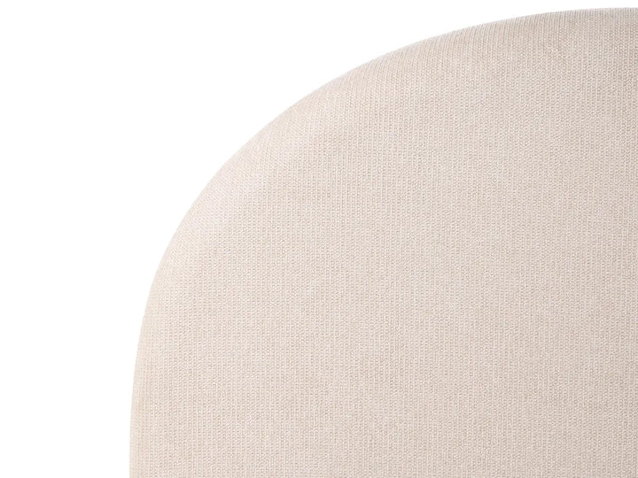 Ottoman Bed Fabric 160 x 200 cm (EU King Size) Light Beige Willma