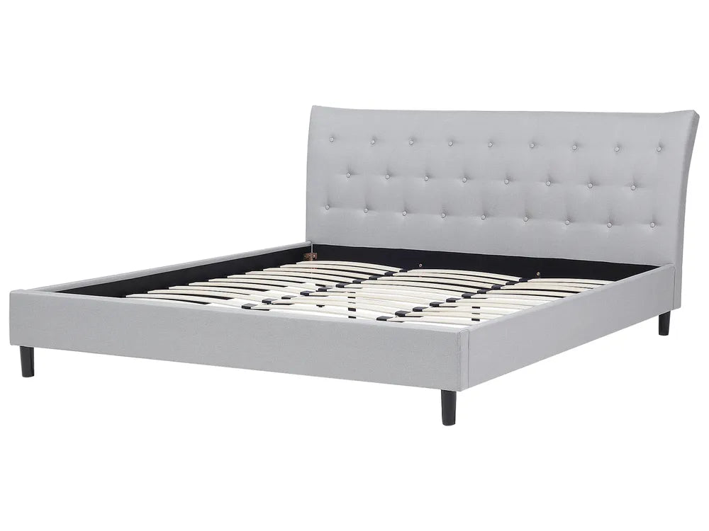 Bed Fabric 180 x 200 cm (EU Super King) Light Grey Corbon