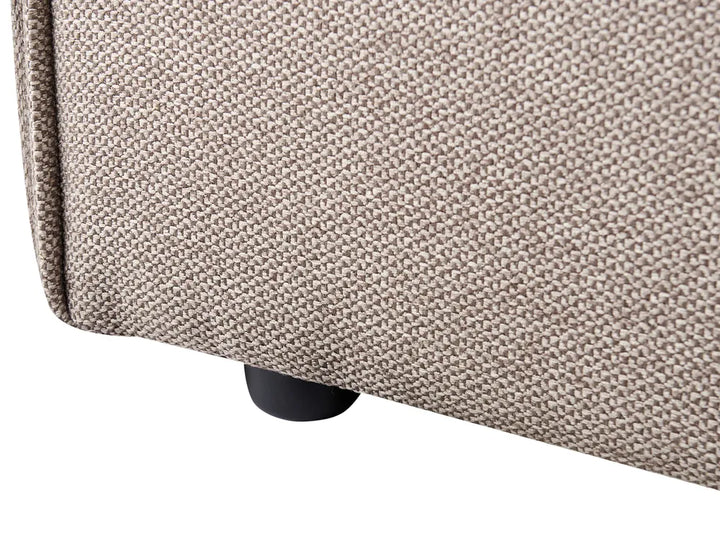 Bed Faux Linen 180 x 200 cm (EU Super King) Taupe Vetu