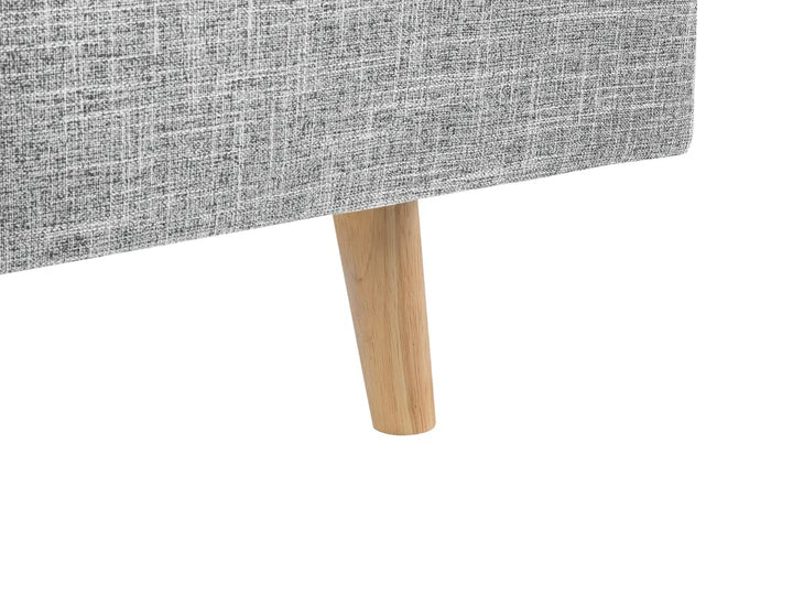 Bed Fabric 180 x 200 cm (EU Super King) Light Grey Ambrey