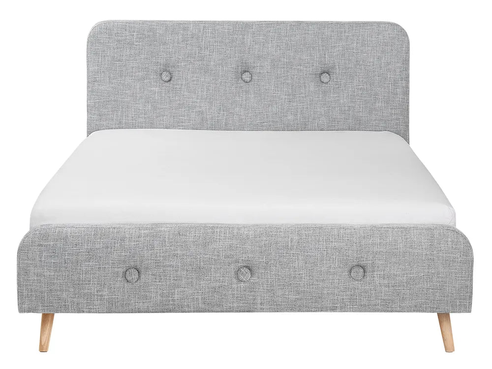 Bed Fabric 180 x 200 cm (EU Super King) Light Grey Ambrey