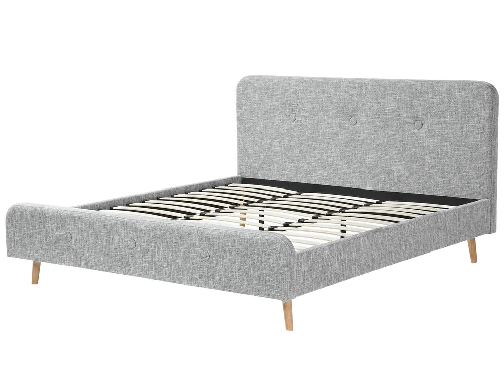 Bed Fabric 180 x 200 cm (EU Super King) Light Grey Ambrey