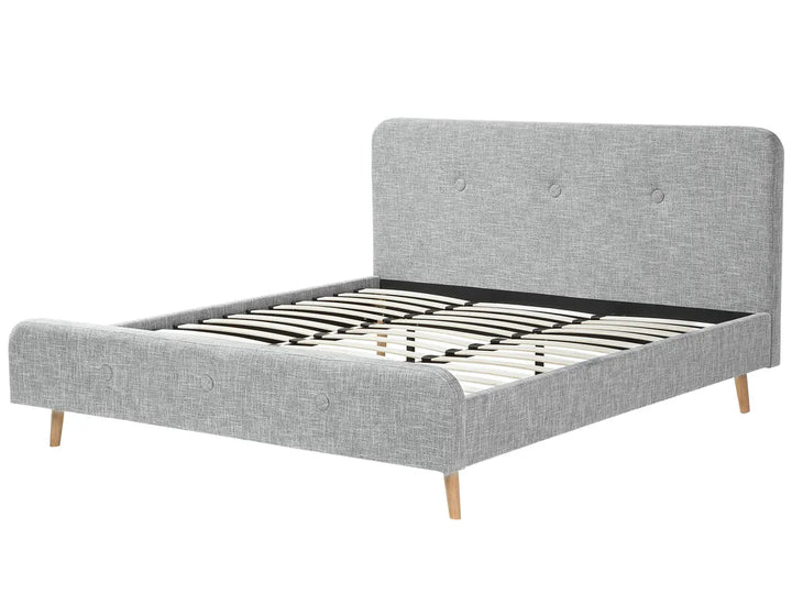 Bed Fabric 180 x 200 cm (EU Super King) Light Grey Ambrey