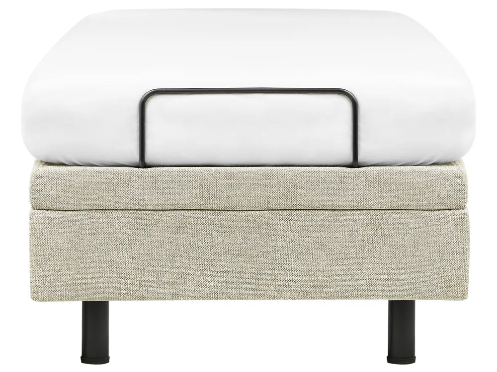 Adjustable Bed without Headboard Fabric 90 x 200 cm (EU Single) Beige Antioch