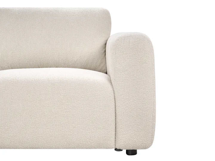 Modular Corner Sofa 5 Seater Boucle Off-White Left Hand Regeani