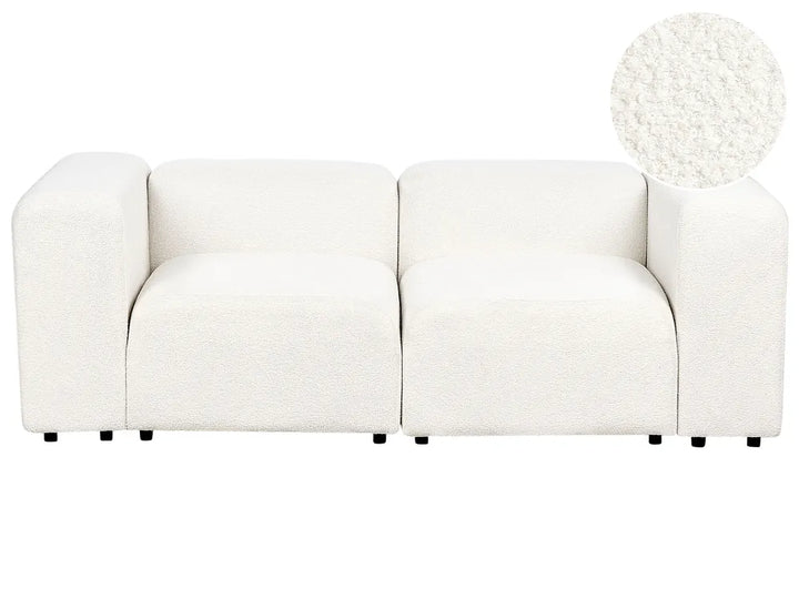 Modular Sofa 2 Seater Boucle White Alycea