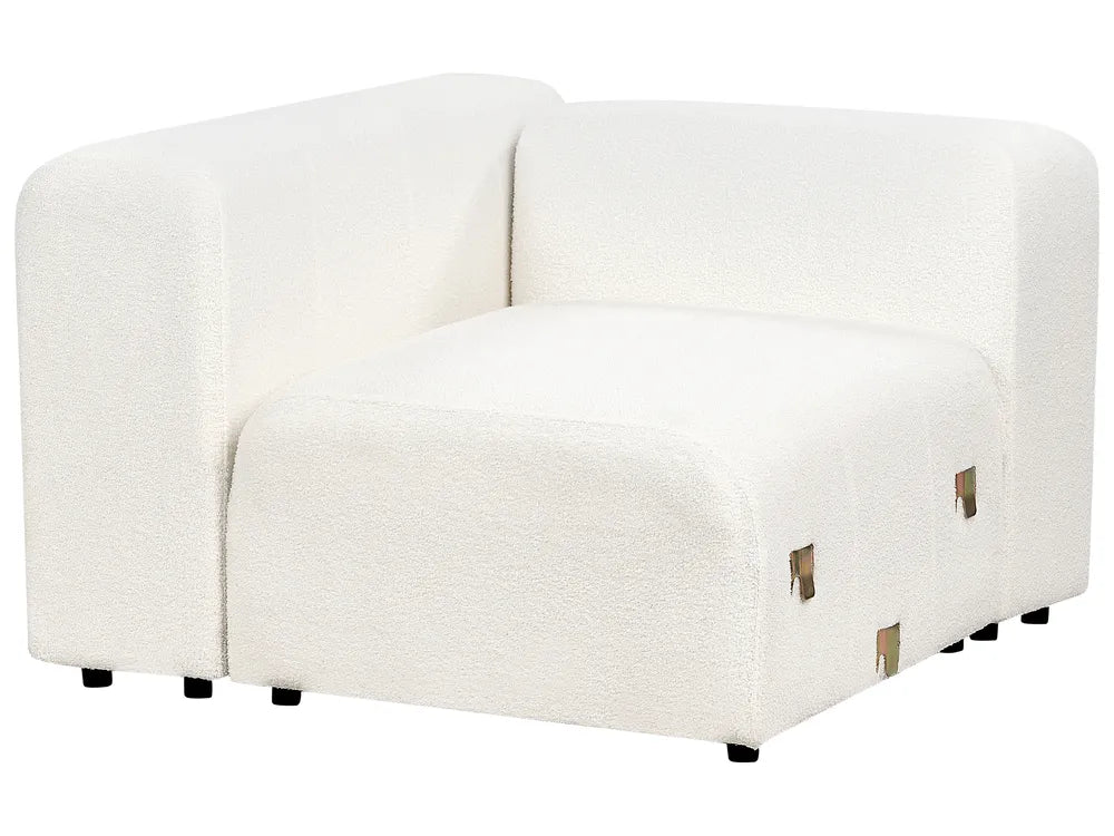 Modular Sofa 2 Seater Boucle White Alycea