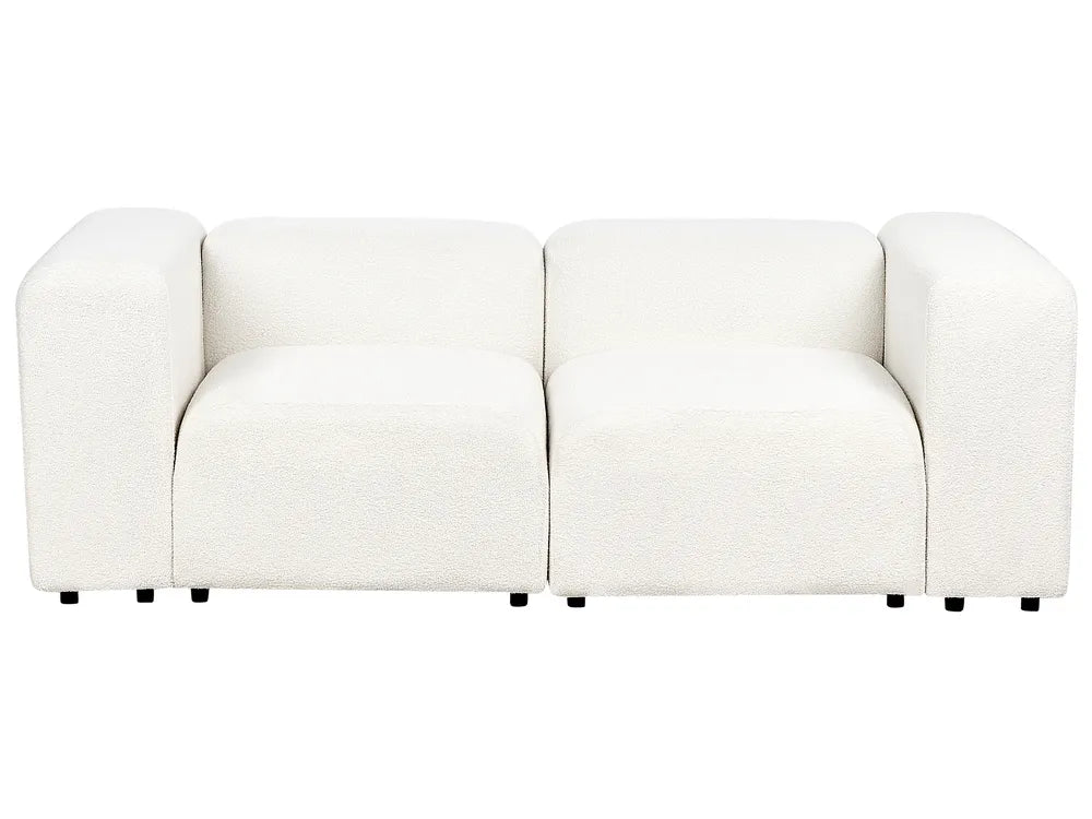 White sofa on a white background