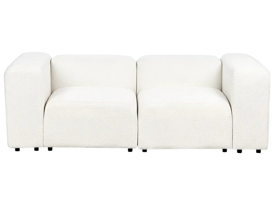 White sofa on a white background