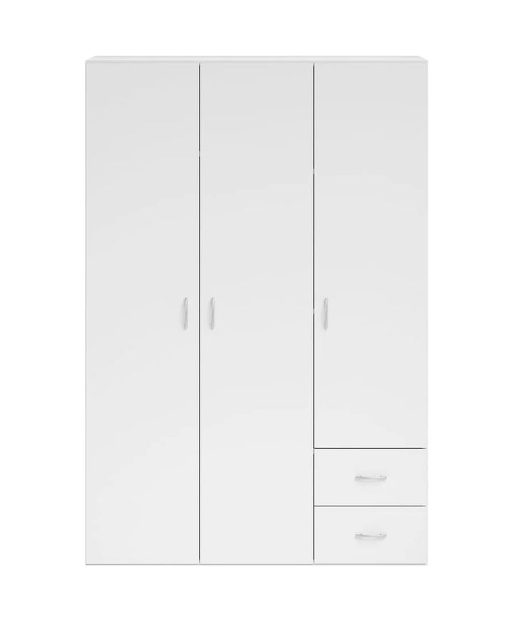 Hinged Door Wardrobe 120cm White Elima