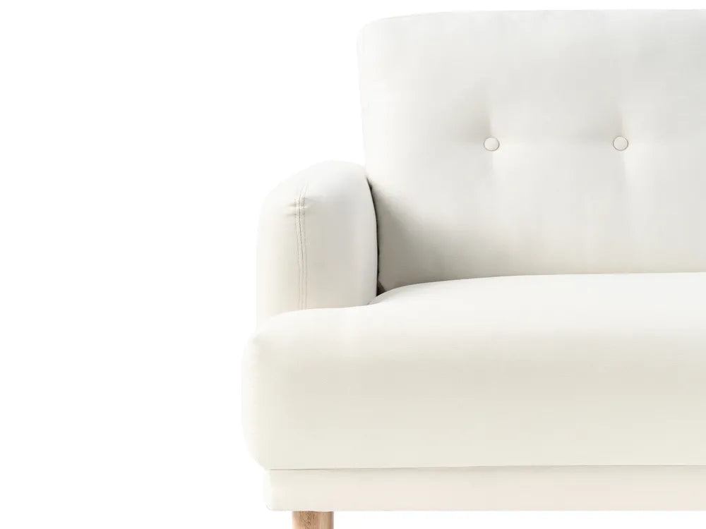 Sofa 2 Seater Fabric Off-White Carlan