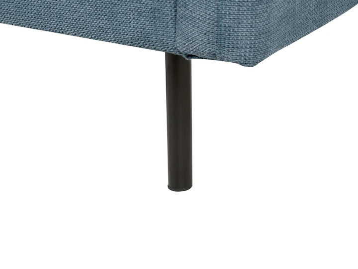 Corner Sofa 4 Seater Chenille Blue Right Hand Praylow