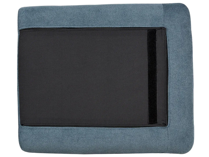 Corner Sofa 4 Seater Chenille Blue Right Hand Praylow