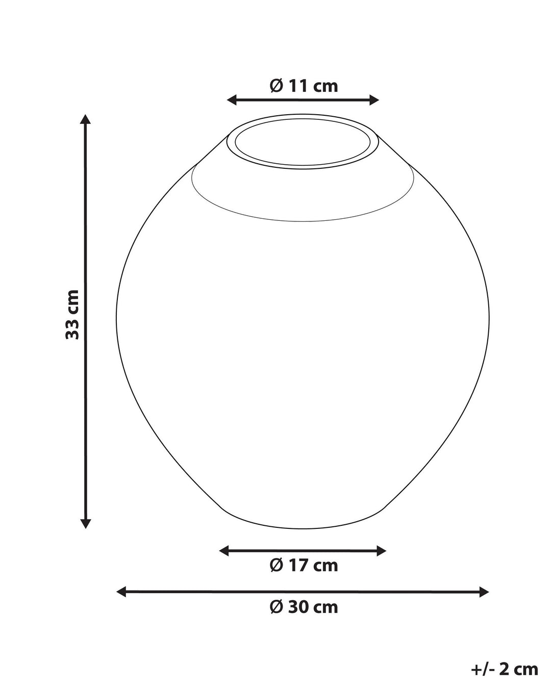 Lauri Decorative Vase Ceramic 33 cm White