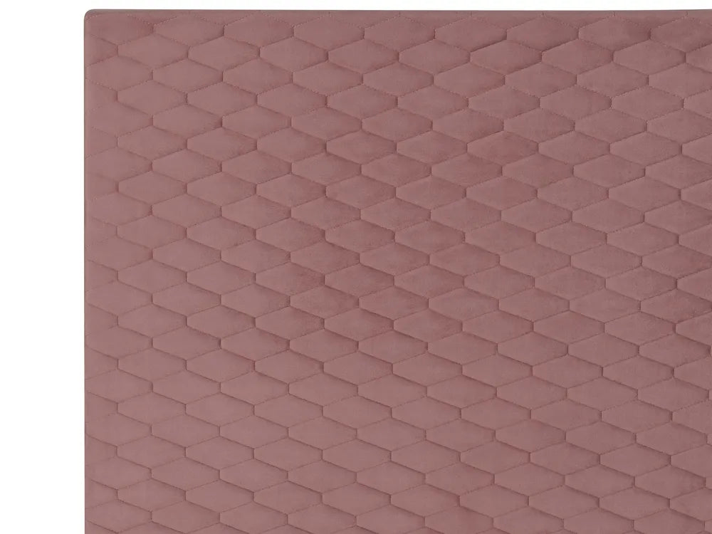 Bed Velvet 90 x 200 cm (EU Single) Pink Brodey