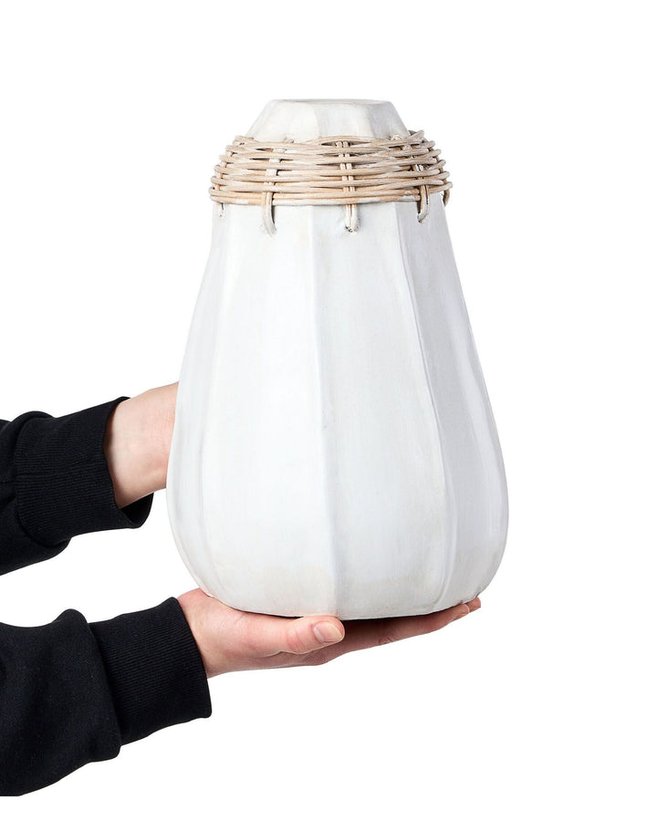 Kampar Decorative Vase Ceramic 30 cm White