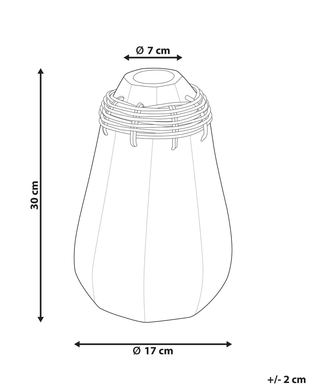 Kampar Decorative Vase Ceramic 30 cm White