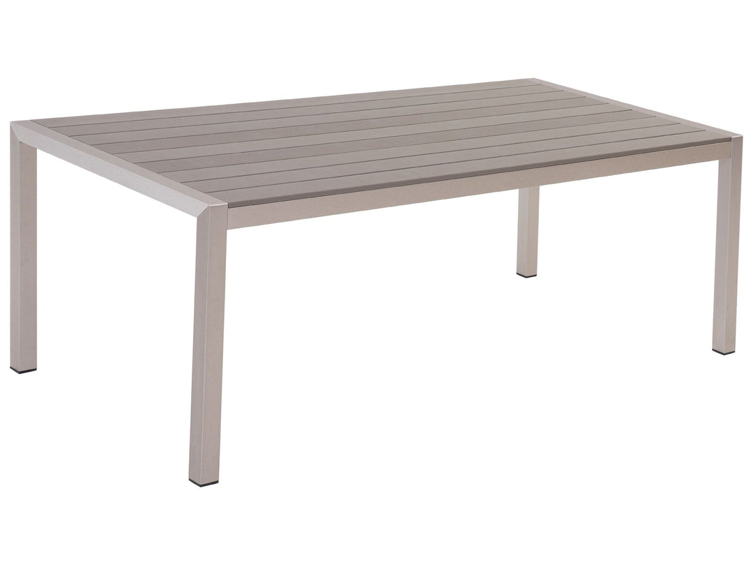 Vernio Garden Dining Table  180 cm 90 cm Metal Grey