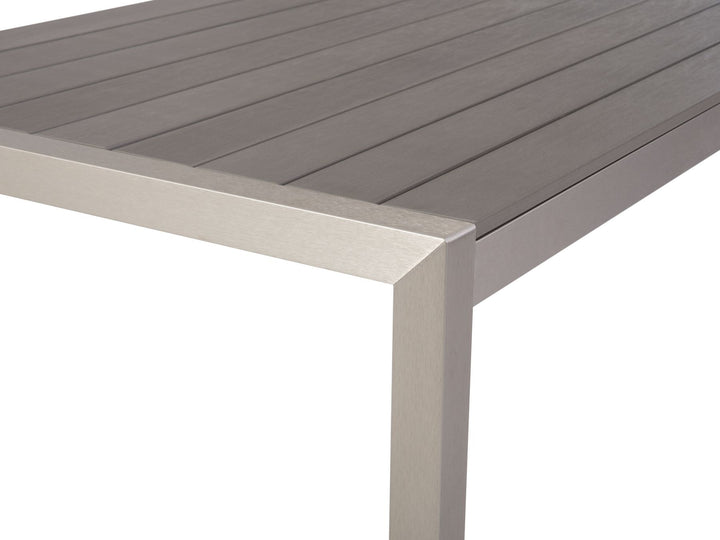 Vernio Garden Dining Table  180 cm 90 cm Metal Grey