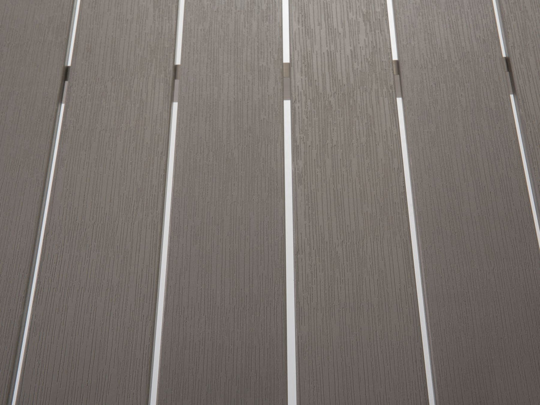 Vernio Garden Dining Table  180 cm 90 cm Metal Grey