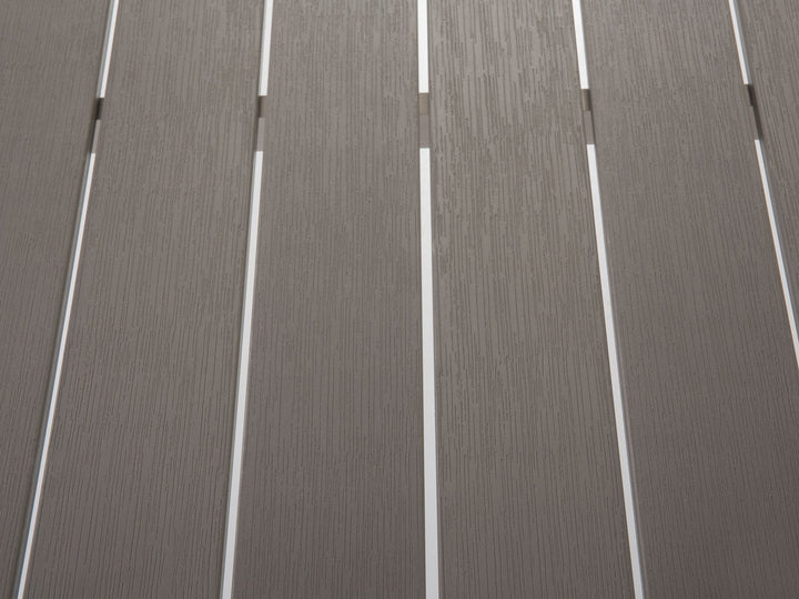 Vernio Garden Dining Table  180 cm 90 cm Metal Grey