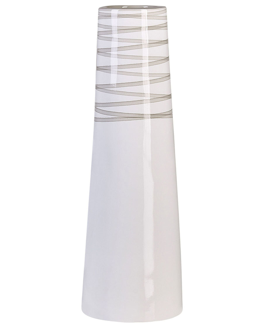 Tarragona Decorative Vase Ceramic 57 cm White
