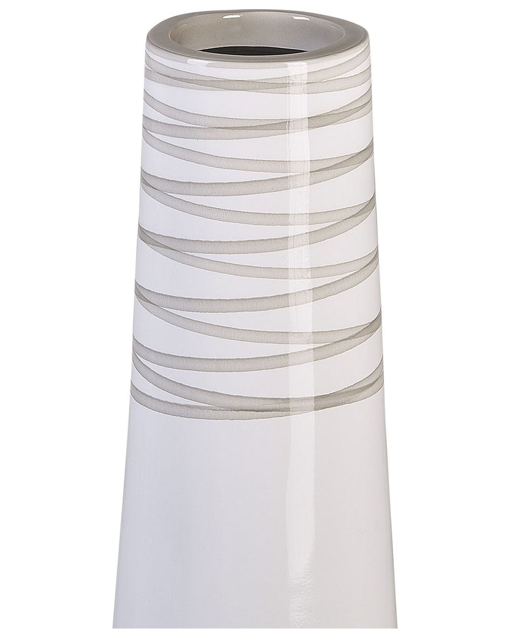 Tarragona Decorative Vase Ceramic 57 cm White