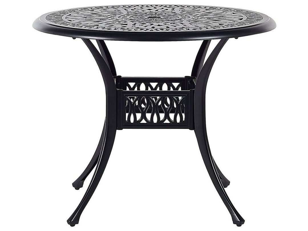 Ancona Bistro Table  90 cm 90 cm Metal Black