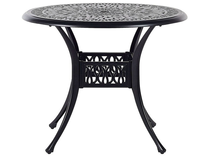 Ancona Bistro Table  90 cm 90 cm Metal Black