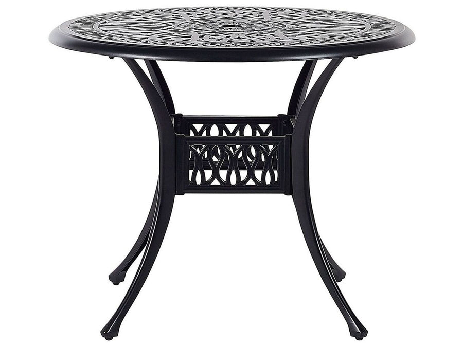 Ancona Bistro Table  90 cm 90 cm Metal Black