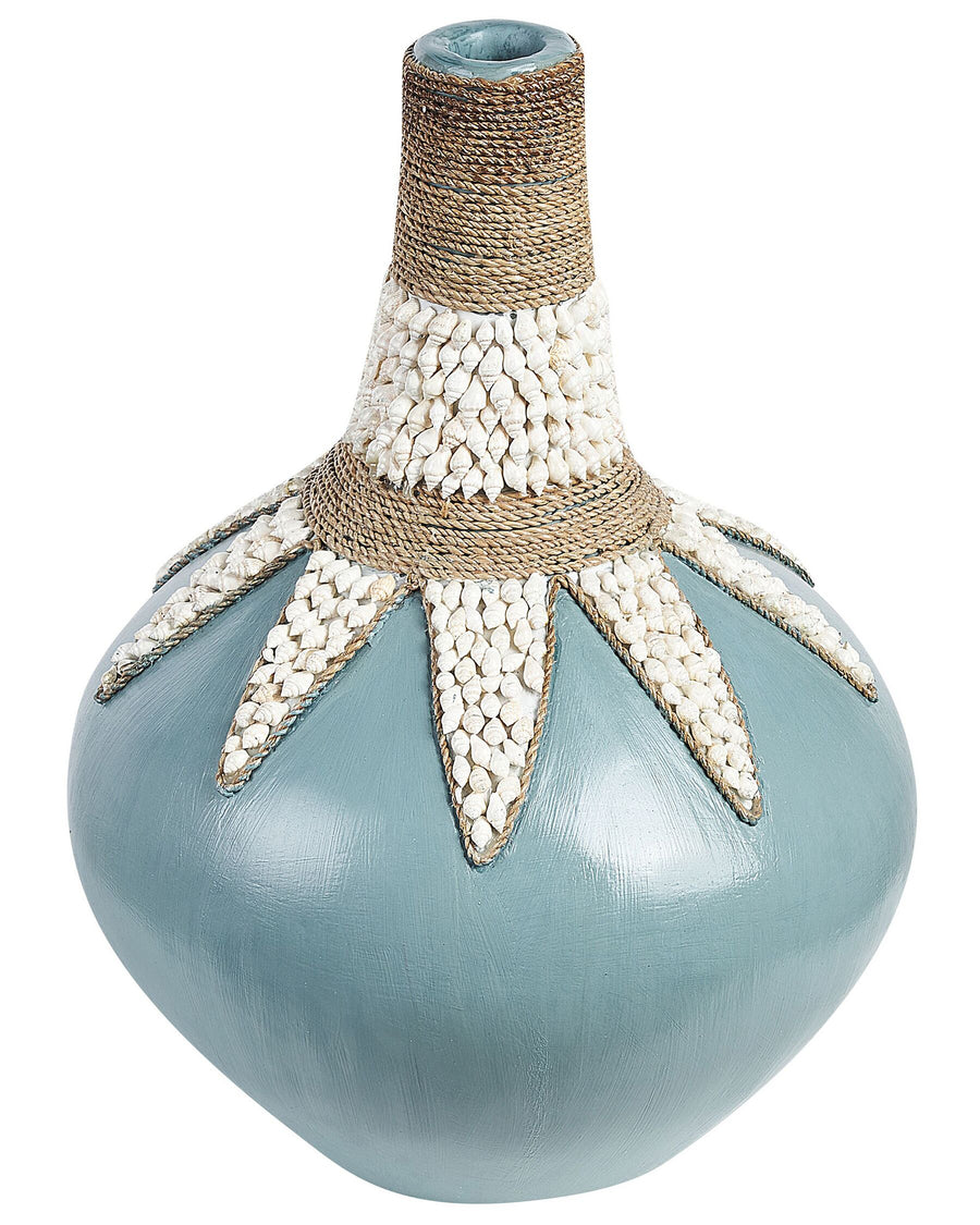 Silau Decorative Vase Ceramic 43 cm Blue