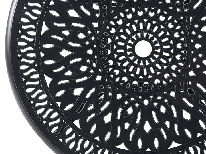 Ancona Bistro Table  90 cm 90 cm Metal Black
