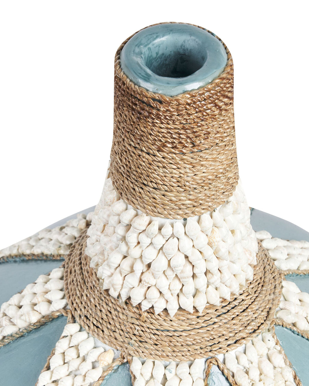 Silau Decorative Vase Ceramic 43 cm Blue