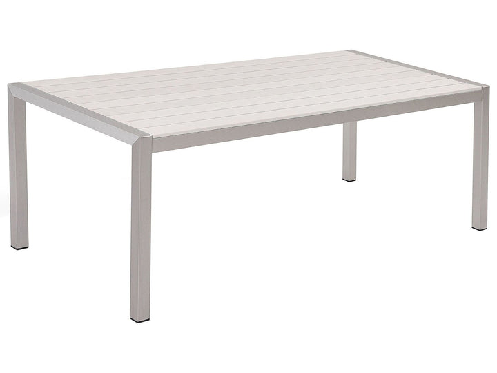 Vernio Garden Dining Table  180 cm 90 cm Metal White