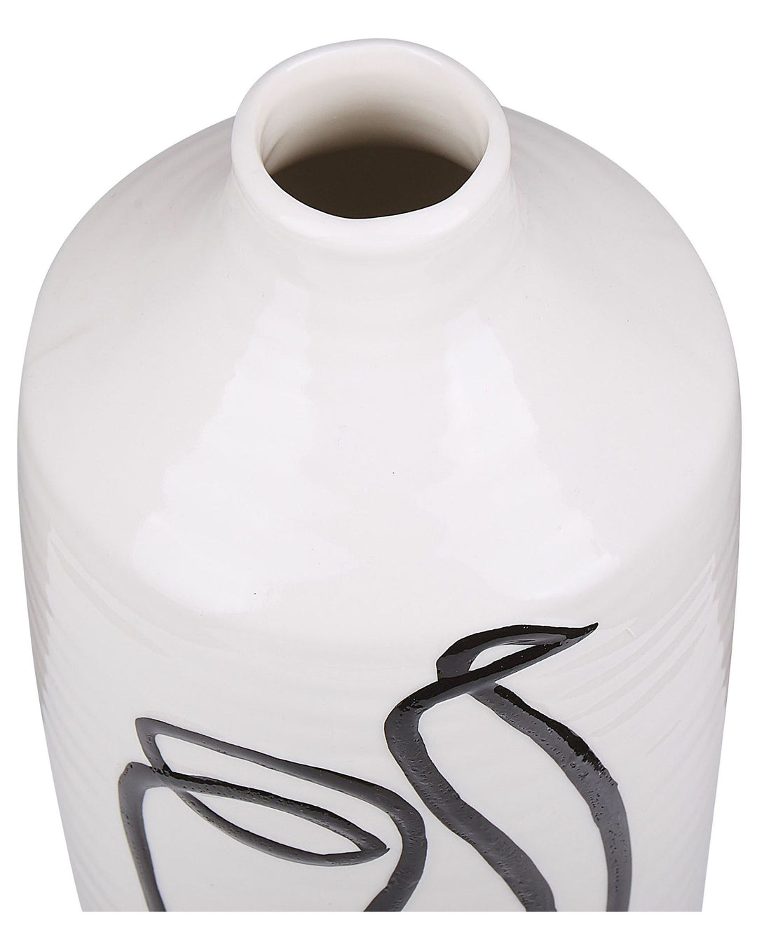 Aenus Flower Vase Stoneware 22 cm White
