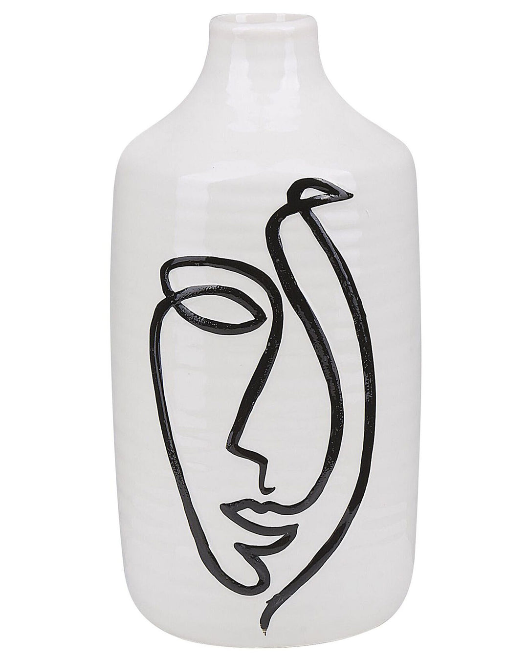Aenus Flower Vase Stoneware 22 cm White