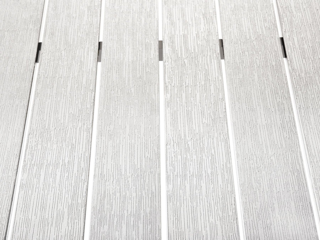 Vernio Garden Dining Table  180 cm 90 cm Metal White