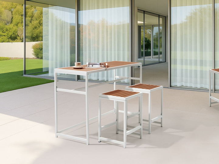 Avetrana Garden Dining Table  150 cm 50 cm Brown/ White