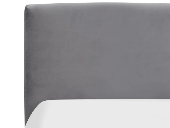 Ottoman Bed Velvet 180 x 200 cm (EU Super King) Dark Grey Carol