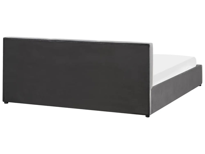 Ottoman Bed Velvet 180 x 200 cm (EU Super King) Dark Grey Carol