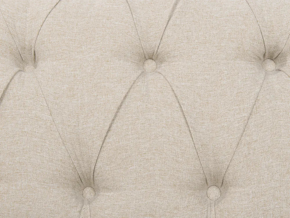 Sofa 3 Seater Fabric Beige Besnard